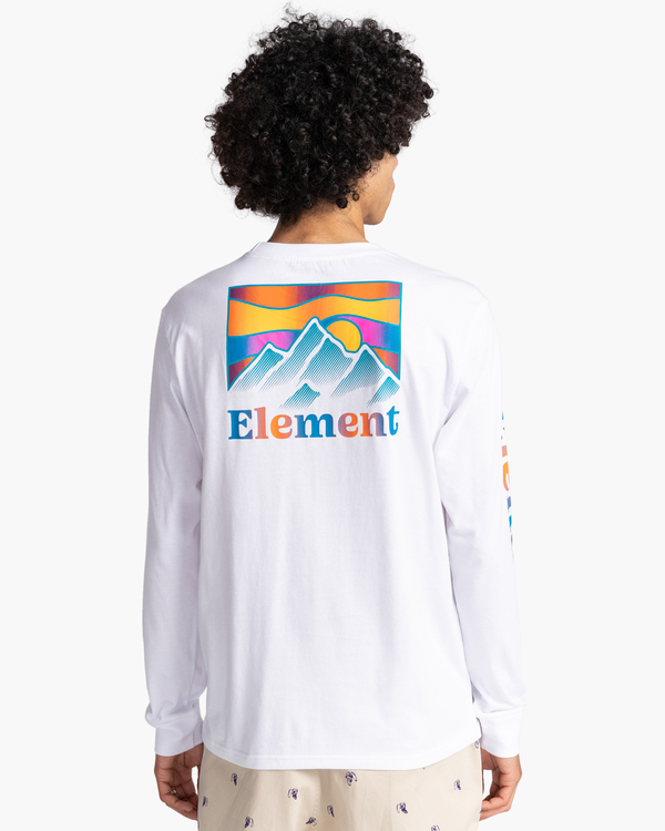 10 Kass - Long Sleeve T-Shirt for Men White C1LSB4ELP2 Element