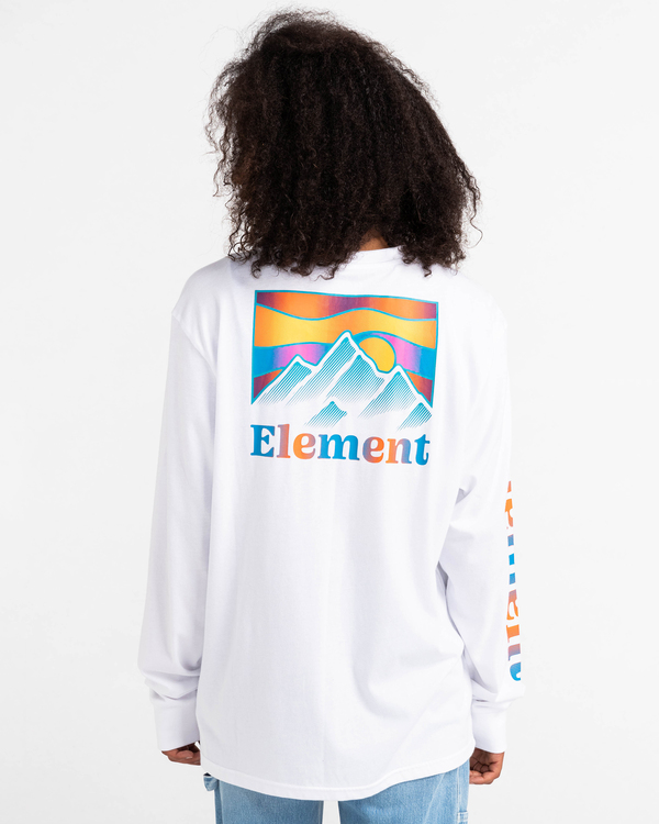 11 Kass - Long Sleeve T-Shirt for Men White C1LSB4ELP2 Element