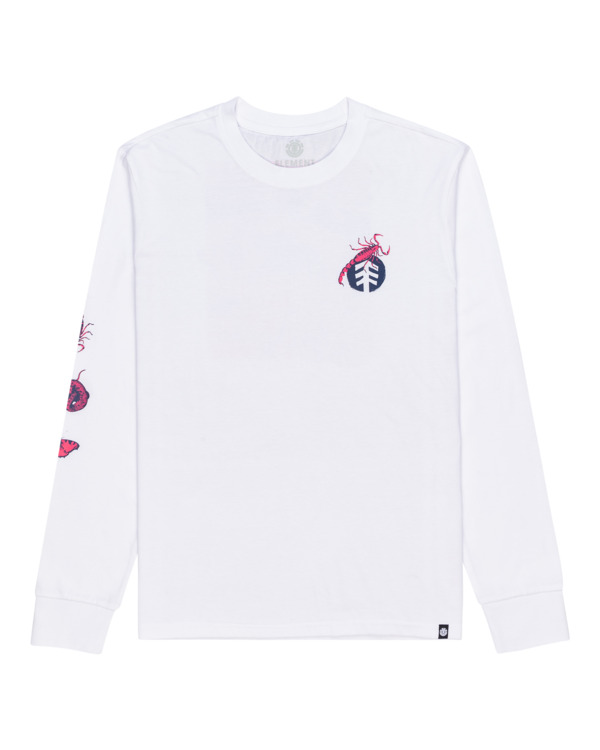 0 Catron - Long Sleeve T-Shirt for Men White C1LSB5ELP2 Element