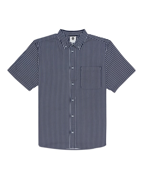 0 Daily - Kurzärmliges Hemd für Männer Blau C1SHD1ELP2 Element