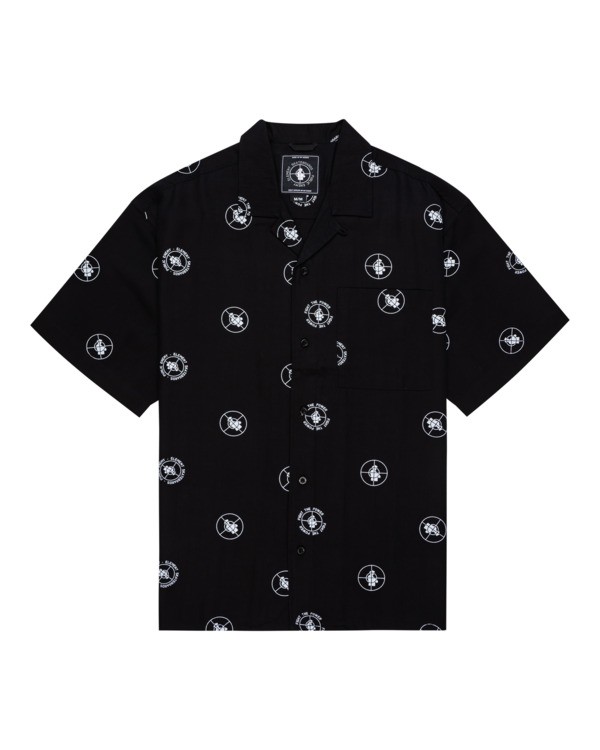 0 Public Enemy x Element Resort Polka - Camisa de manga curta para Homem Preto C1SHD4ELP2 Element