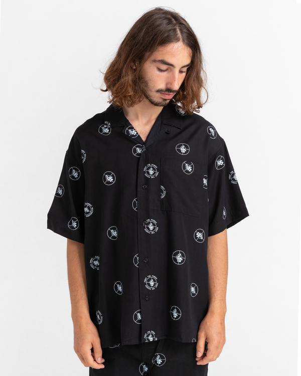 1 Public Enemy x Element Resort Polka - Camisa de manga curta para Homem Preto C1SHD4ELP2 Element