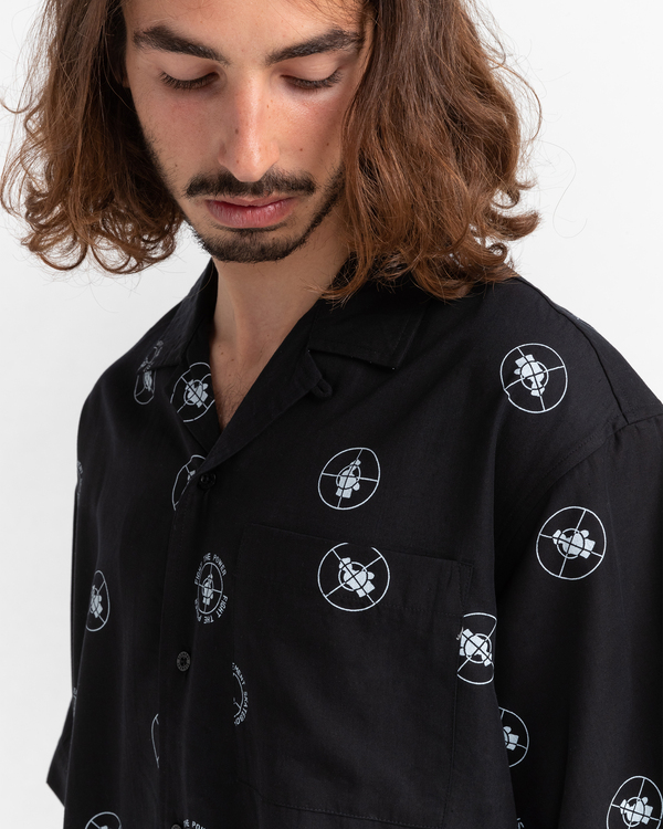3 Public Enemy x Element Resort Polka - Camisa de manga curta para Homem Preto C1SHD4ELP2 Element
