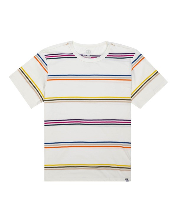 0 Willow Stripe - Short Sleeve T-Shirt for Men White C1SSJ1ELP2 Element