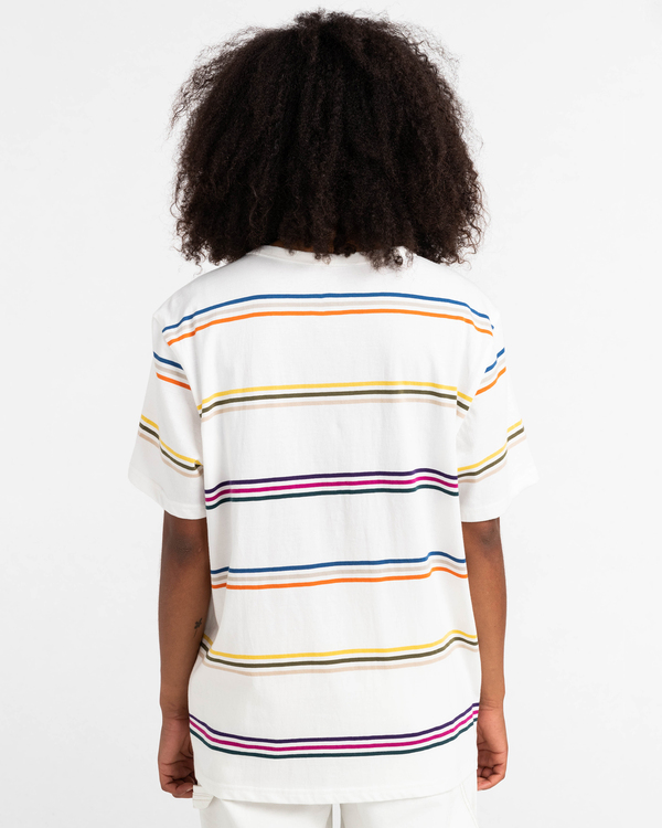 9 Willow Stripe - Short Sleeve T-Shirt for Men White C1SSJ1ELP2 Element