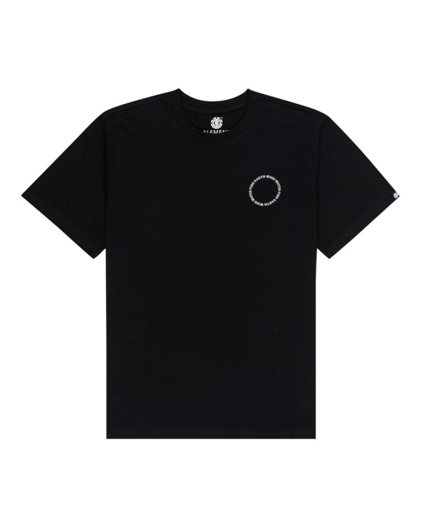 0 Delmar - Short Sleeve T-Shirt for Men Black C1SSJ9ELP2 Element
