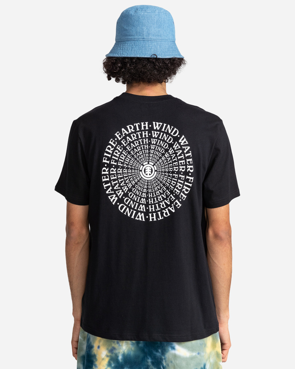 5 Delmar - Short Sleeve T-Shirt for Men Black C1SSJ9ELP2 Element