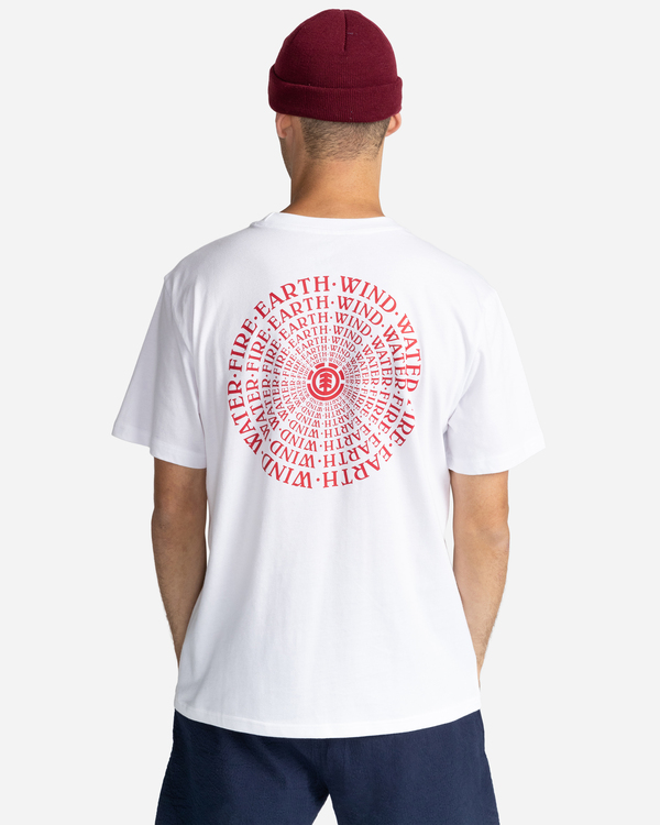 5 Delmar - Short Sleeve T-Shirt for Men White C1SSJ9ELP2 Element