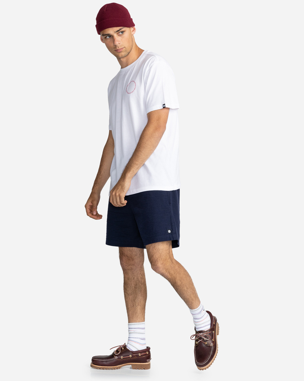 4 Delmar - Short Sleeve T-Shirt for Men White C1SSJ9ELP2 Element
