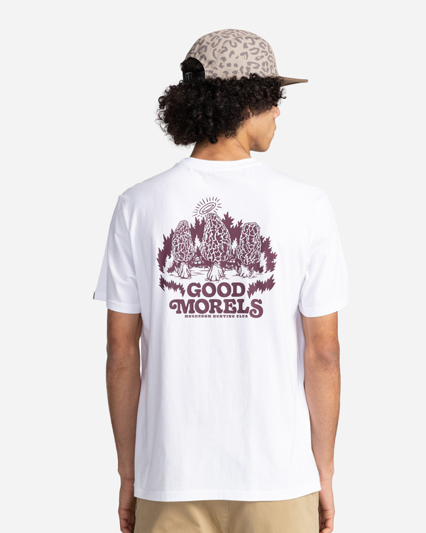 5 Good Morel - Short Sleeve T-Shirt for Men White C1SSK9ELP2 Element