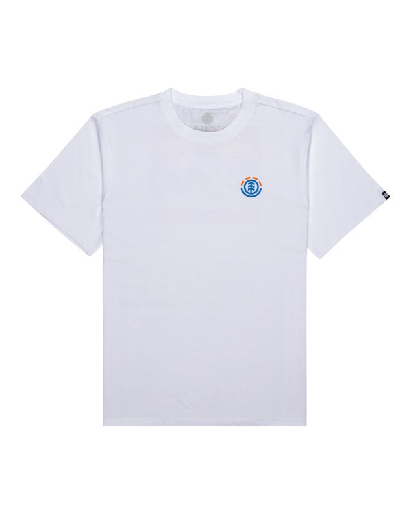 0 Kass - Short Sleeve T-Shirt for Men White C1SSL8ELP2 Element