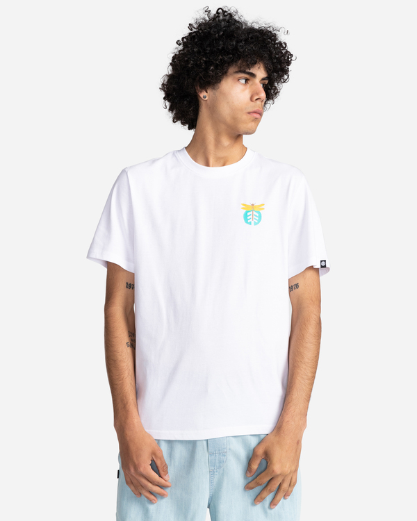 2 Bazan - Short Sleeve T-Shirt for Men White C1SSM2ELP2 Element