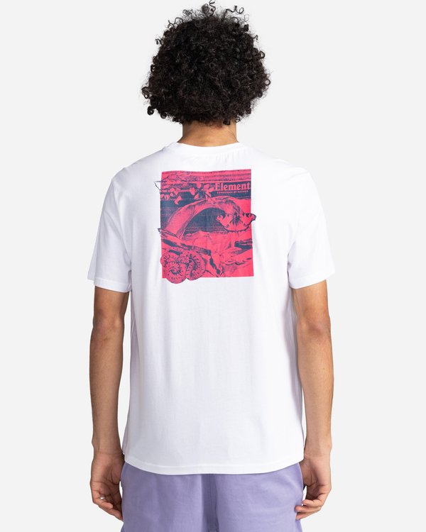 5 Catron - Short Sleeve T-Shirt for Men White C1SSM3ELP2 Element