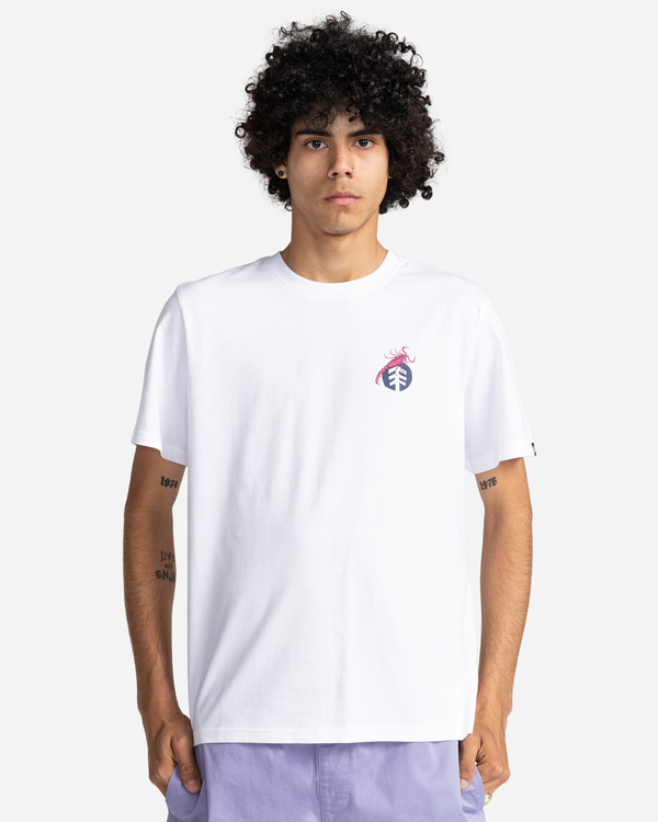 2 Catron - Short Sleeve T-Shirt for Men White C1SSM3ELP2 Element