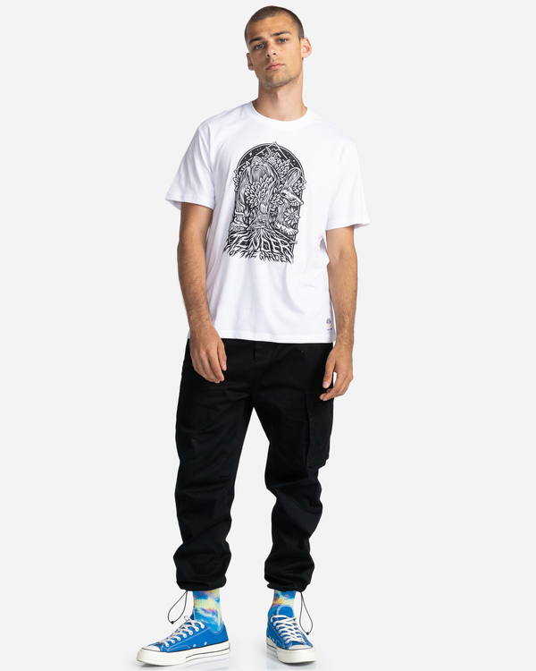 4 Over Grown - T-shirt manches courtes pour Homme Blanc C1SSM7ELP2 Element