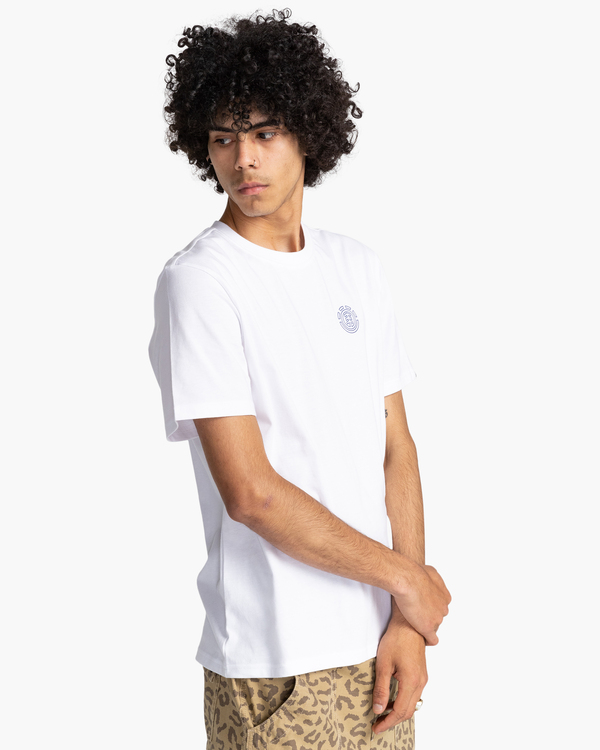 3 Hollis - Camiseta de manga corta para Hombre Blanco C1SSN3ELP2 Element