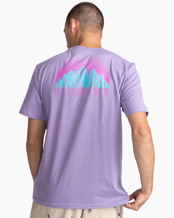5 Hollis - Short Sleeve T-Shirt for Men Purple C1SSN3ELP2 Element