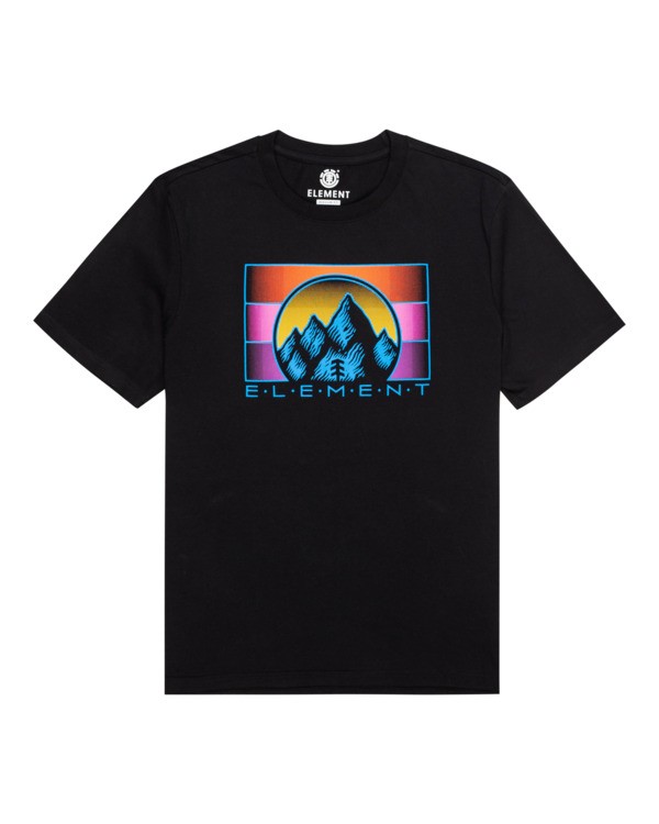 0 Palazzo - Camiseta de manga corta para Hombre Negro C1SSN4ELP2 Element