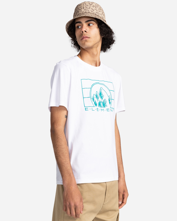 2 Palazzo - Short Sleeve T-Shirt for Men White C1SSN4ELP2 Element