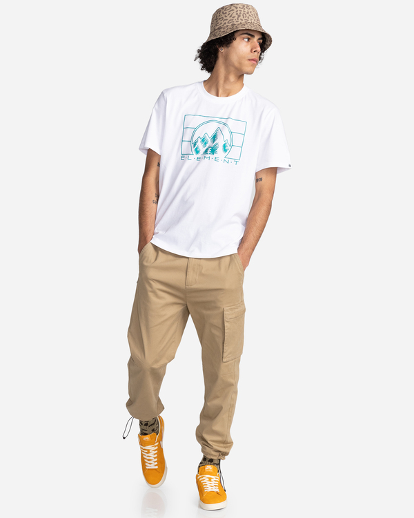 3 Palazzo - Short Sleeve T-Shirt for Men White C1SSN4ELP2 Element