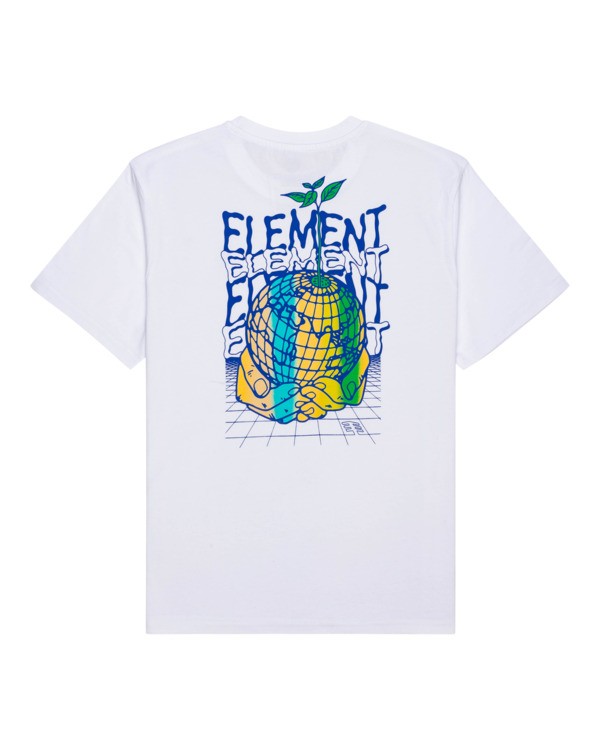 1 Groman - Short Sleeve T-Shirt for Men White C1SSO1ELP2 Element