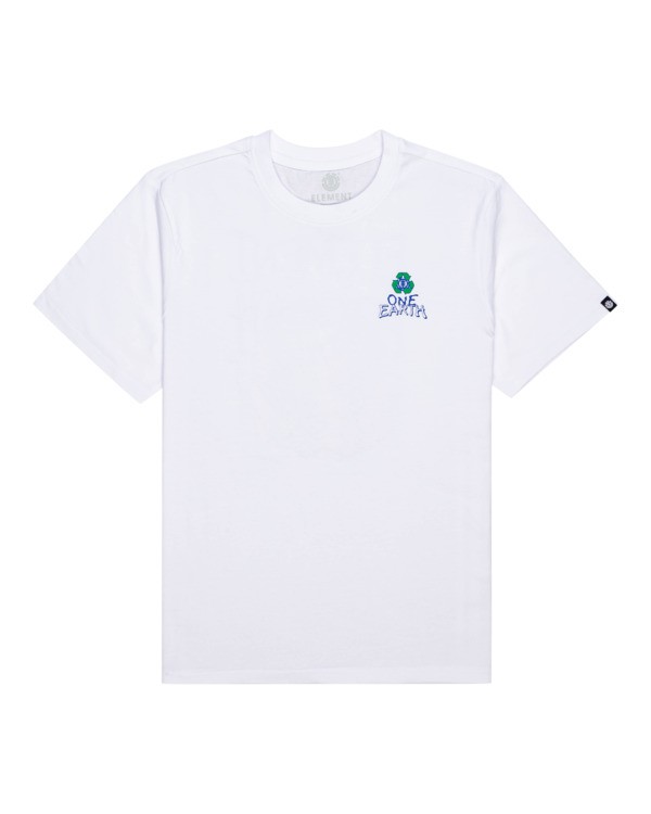 0 Groman - Short Sleeve T-Shirt for Men White C1SSO1ELP2 Element