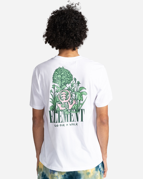 5 Walker - Short Sleeve T-Shirt for Men White C1SSO5ELP2 Element