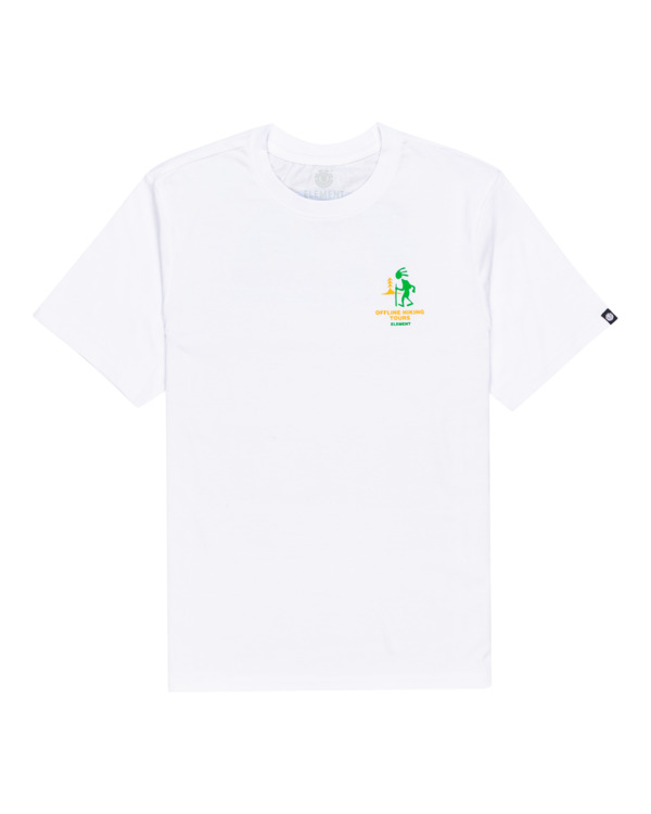 0 Offline - T-shirt manches courtes pour Homme Blanc C1SSO7ELP2 Element