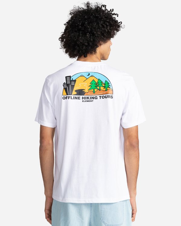 5 Offline - T-shirt manches courtes pour Homme Blanc C1SSO7ELP2 Element