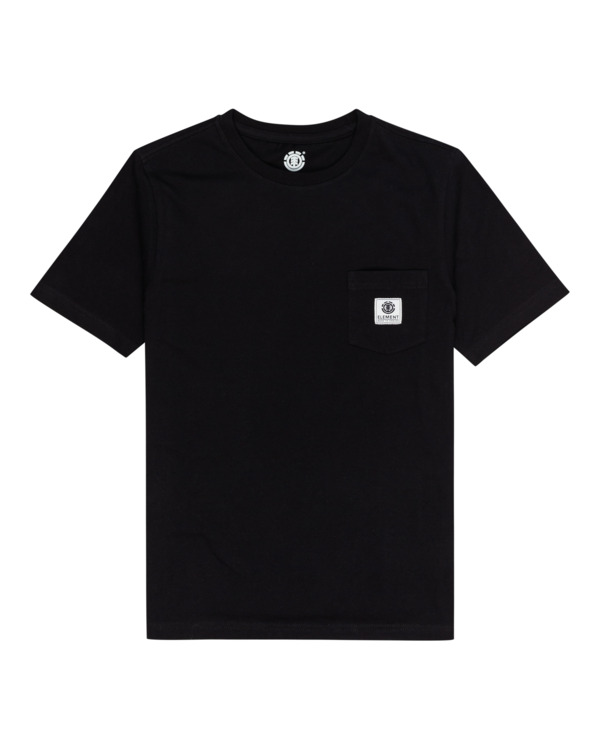 0 Basic Label - Camiseta de manga corta para Chicos 8-16 Negro C2SSD1ELP2 Element