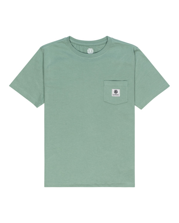 0 Basic Label - Short Sleeve T-Shirt for Boys 8-16 Green C2SSD1ELP2 Element