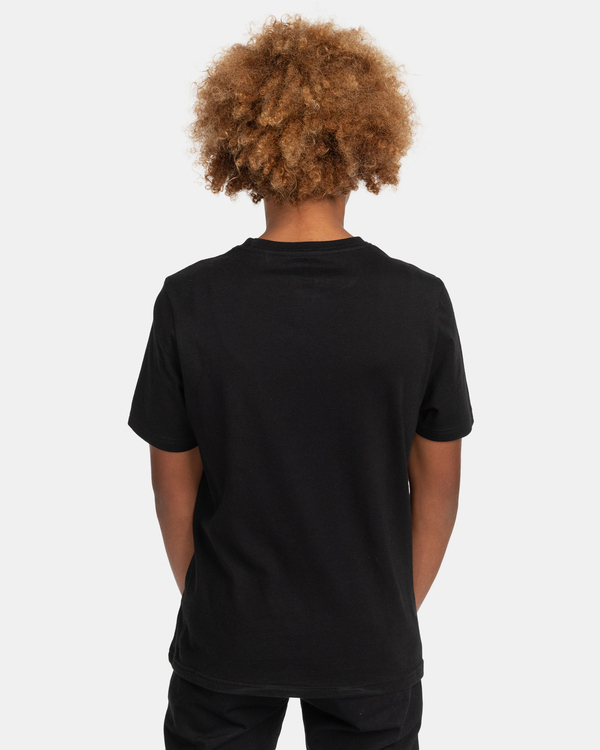 5 Basic Label - Camiseta de manga corta para Chicos 8-16 Negro C2SSD1ELP2 Element
