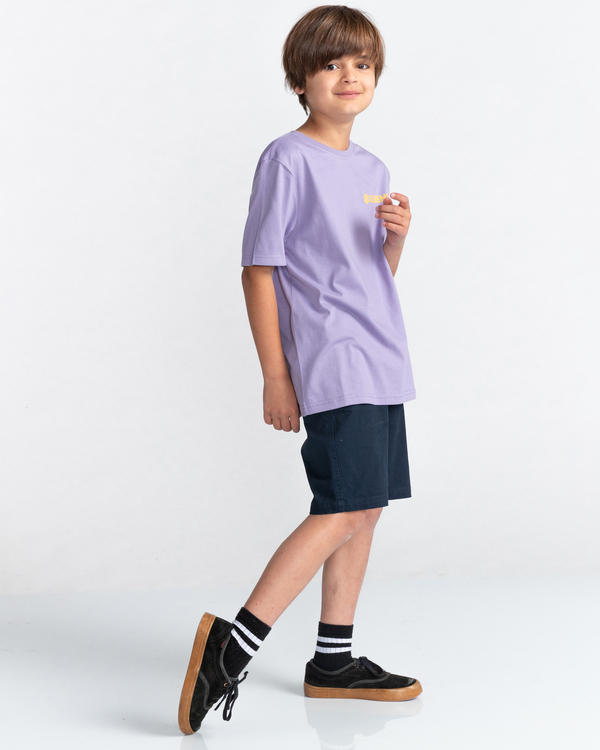 2 Blazin' Chest - Short Sleeve T-Shirt for Boys 8-16 Purple C2SSE1ELP2 Element