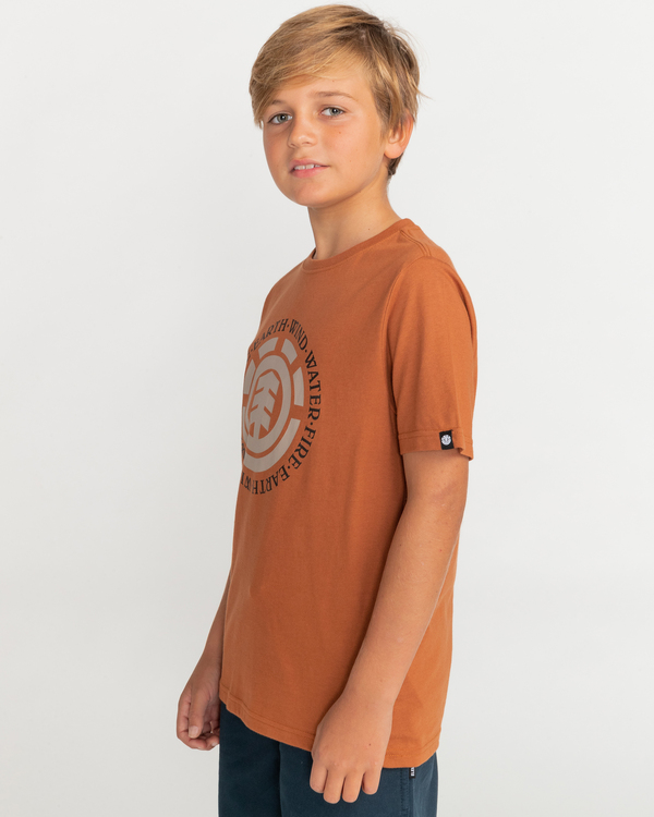 2 Seal - Short Sleeve T-Shirt for Boys 8-16 Brown C2SSE3ELP2 Element