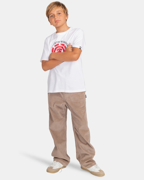 3 Seal - Short Sleeve T-Shirt for Boys 8-16 White C2SSE3ELP2 Element