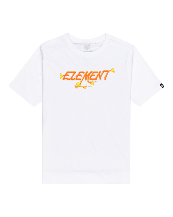 0 Pusher - T-shirt manches courtes pour Garçon 8-16 ans Blanc C2SSF2ELP2 Element