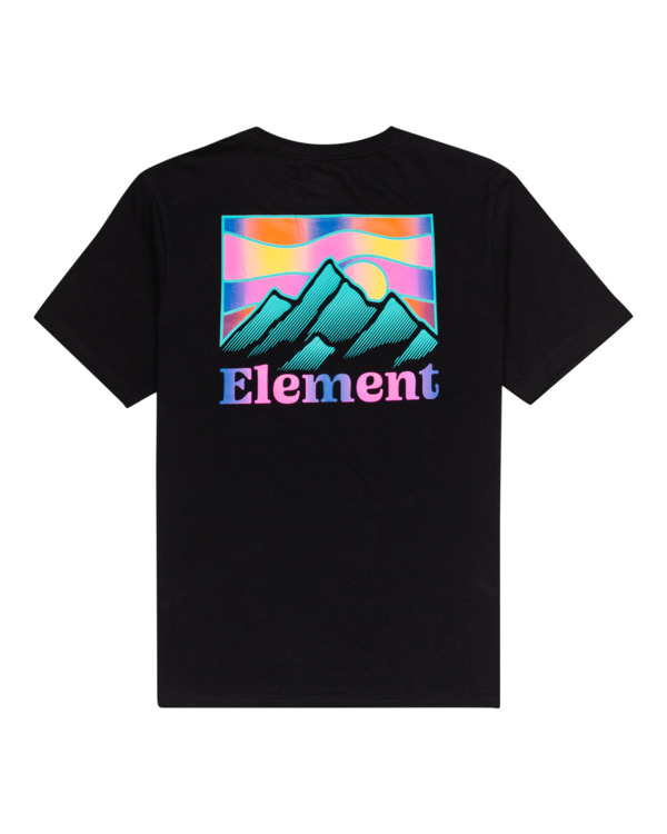 1 Kass - T-shirt manches courtes pour Garçon 8-16 ans Noir C2SSF3ELP2 Element