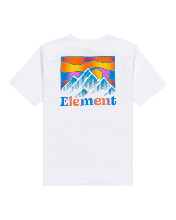 1 Kass - Camiseta de manga corta para Chicos 8-16 Blanco C2SSF3ELP2 Element