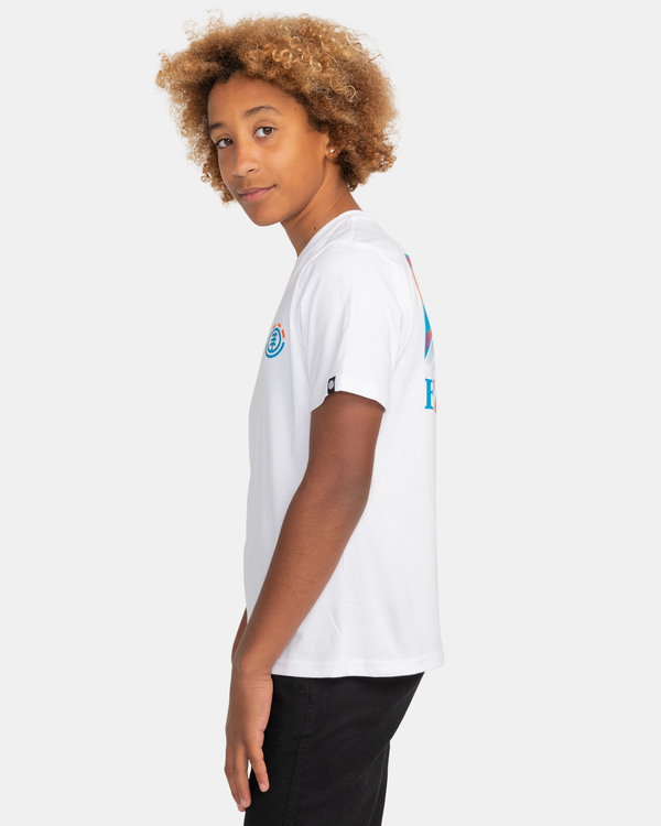 3 Kass - Camiseta de manga corta para Chicos 8-16 Blanco C2SSF3ELP2 Element