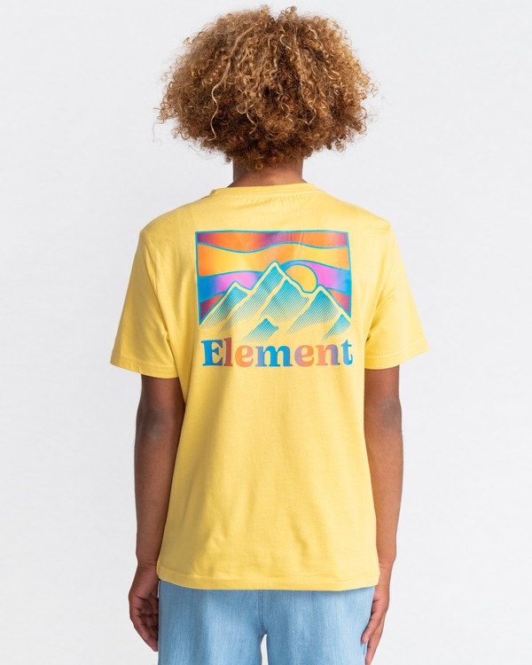 4 Kass - Short Sleeve T-Shirt for Boys 8-16 Yellow C2SSF3ELP2 Element