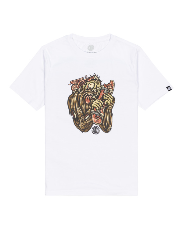 0 Bite - Short Sleeve T-Shirt for Boys 8-16 White C2SSG1ELP2 Element