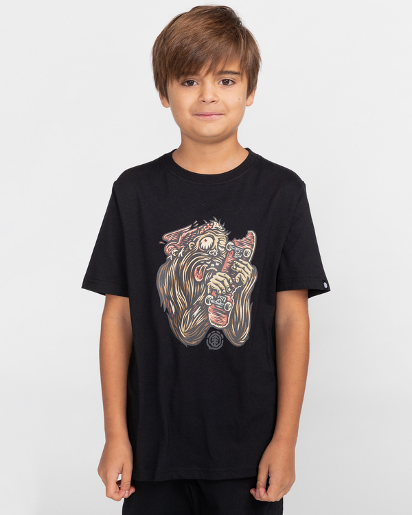1 Bite - T-shirt manches courtes pour Garçon 8-16 ans Noir C2SSG1ELP2 Element