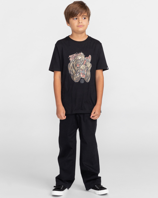 3 Bite - T-shirt manches courtes pour Garçon 8-16 ans Noir C2SSG1ELP2 Element