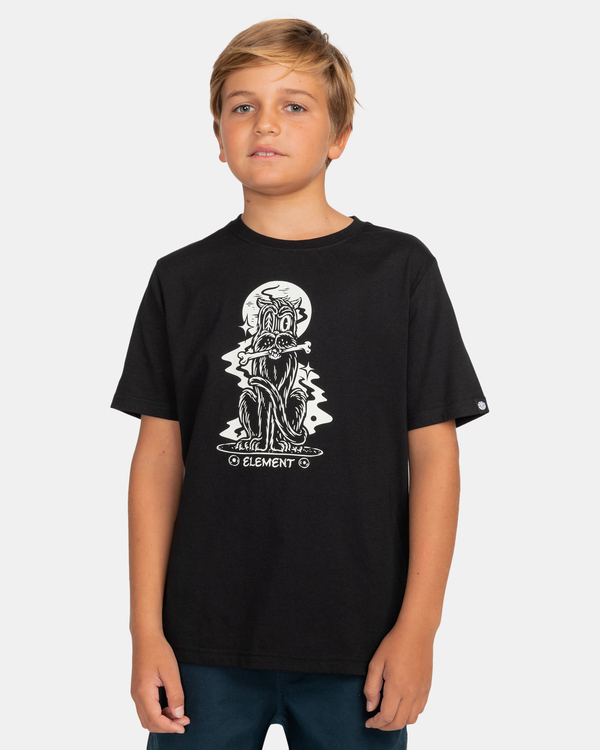 1 Black Cat - Short Sleeve T-Shirt for Boys 8-16  C2SSG2ELP2 Element