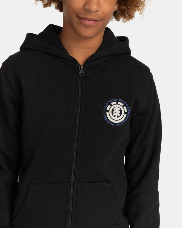 3 Seal - Sweat à capuche zippé pour Garçon 8-16 ans Noir C2ZHB2ELP2 Element