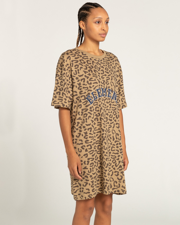 Szigeti Animal Short Sleeve T Shirt Dress for Women Element