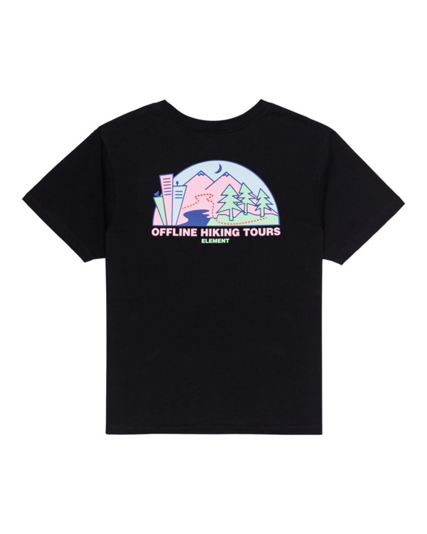 1 Offline - Short Sleeve T-Shirt for Women Black C3SSB6ELP2 Element