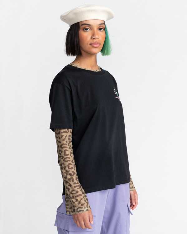 3 Offline - Short Sleeve T-Shirt for Women Black C3SSB6ELP2 Element