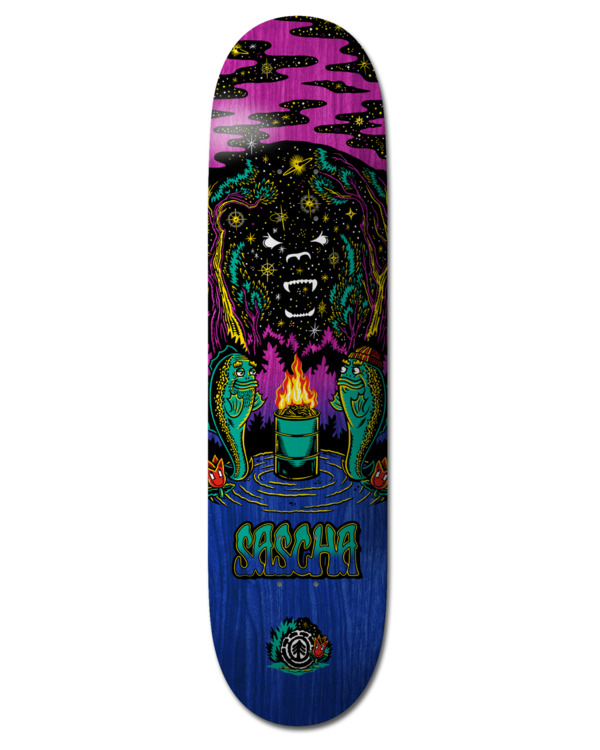 0 Shadow Sascha 8.5" - Planche de skateboard Multi C4DCC4ELP2 Element