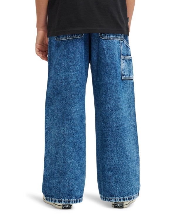 9 Big Carpenter Denim Y - Calças estilo carpinteiro para rapazes 8-16 Azul ELBDP00107 Element